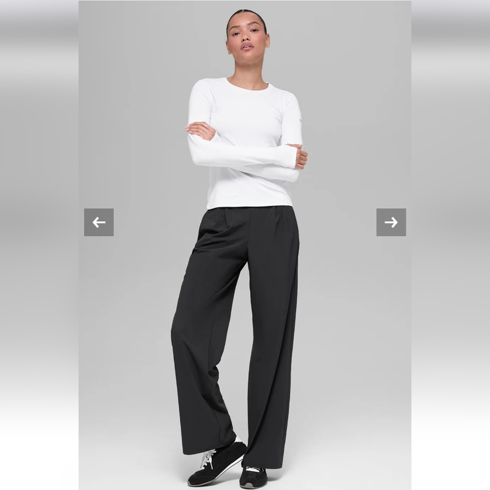 BNWT !!! alo yoga Suit Up Trouser In Black size XS Regular - Picture 13 of 13